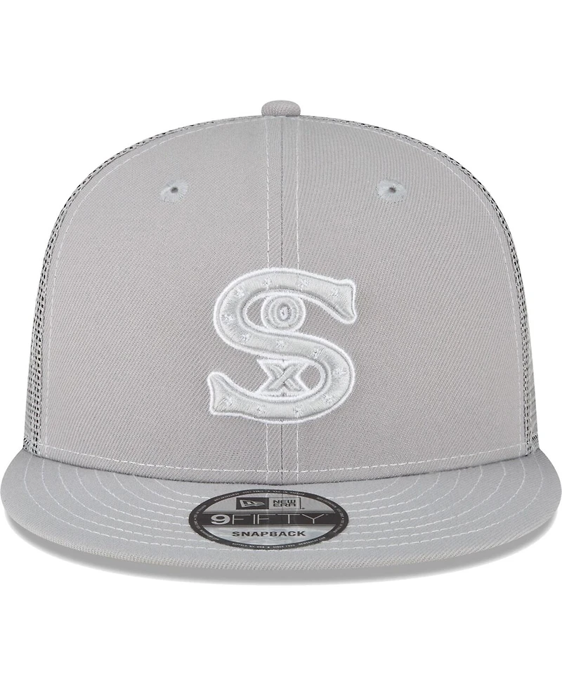 Men's New Era Gray Chicago White Sox 2023 On-Field Batting Practice 9FIFTY Snapback Hat