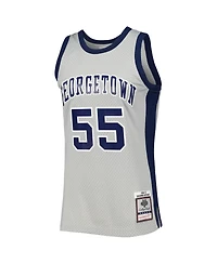 Men's Mitchell & Ness Dikembe Mutombo Gray Georgetown Hoyas Swingman Jersey