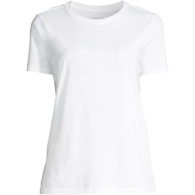 Lands' End Women's Supima Cotton Crewneck T-Shirt