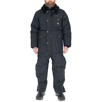 RefrigiWear Men's Iron-Tuff Insulated Coveralls with Hood - Heavy-Duty Cold Weather Gear for Extreme Conditions
