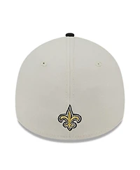 Men's New Era Stone, Black Orleans Saints 2023 Nfl Draft 39THIRTY Flex Hat