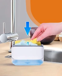 Cheer Collection Soap Dispensing Sponge Holder