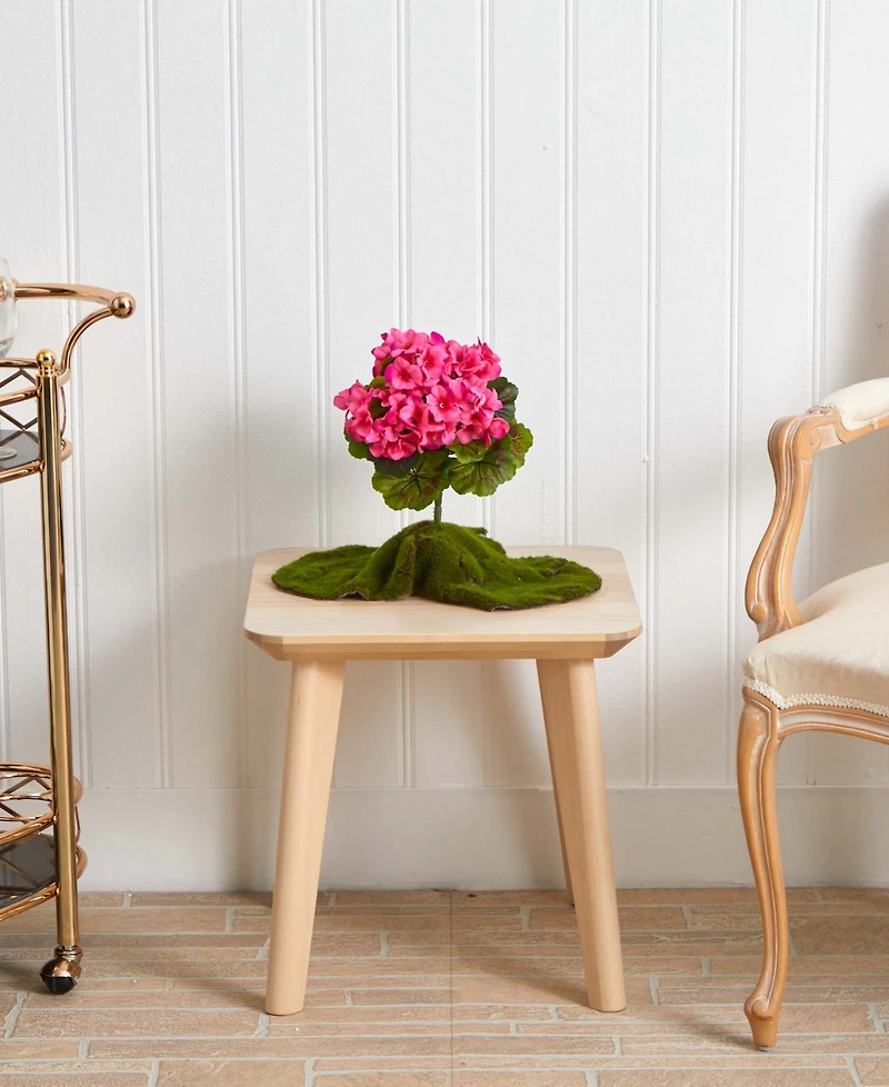 Nearly Natural 4-Pc. Geranium Uv-Resistant Indoor/Outdoor Artificial Bush Set