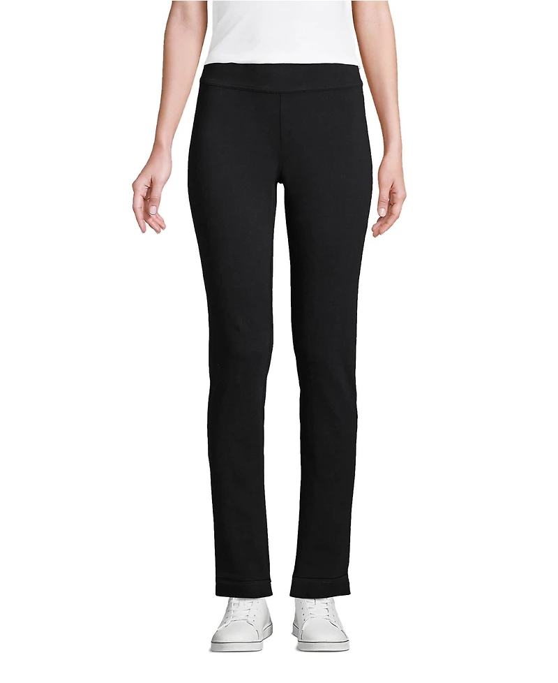 Lands' End Petite Starfish Mid Rise Slim Leg Pants