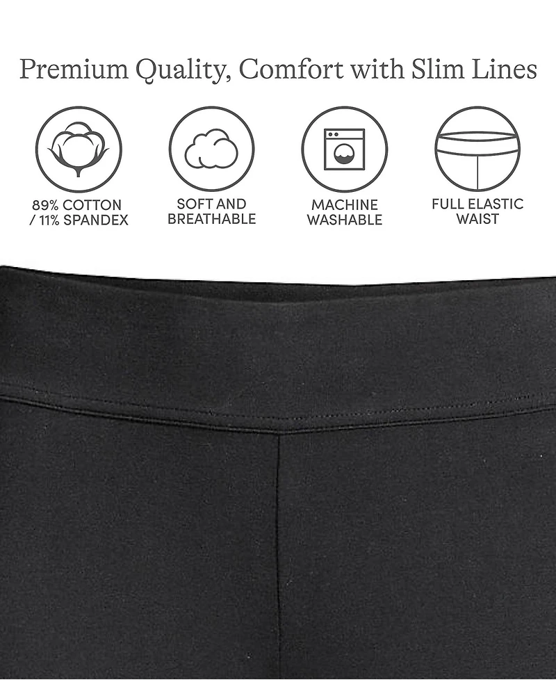 Lands' End Petite Starfish Mid Rise Slim Leg Pants