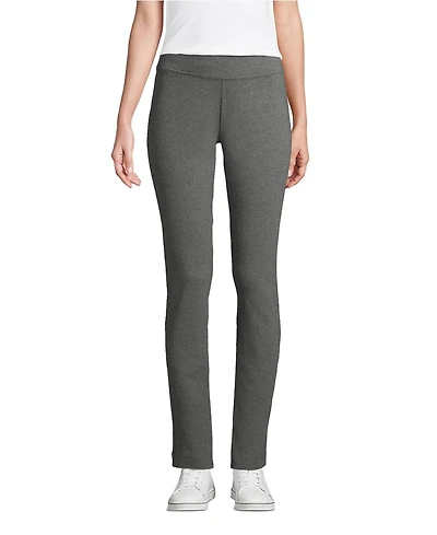 Lands' End Petite Starfish Mid Rise Slim Leg Pants