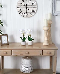 Nearly Natural Phalaenopsis Orchid Artificial Arrangement (Set of 2)