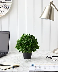 Nearly Natural Boxwood Topiary Artificial Plant, Indoor and Outdoor