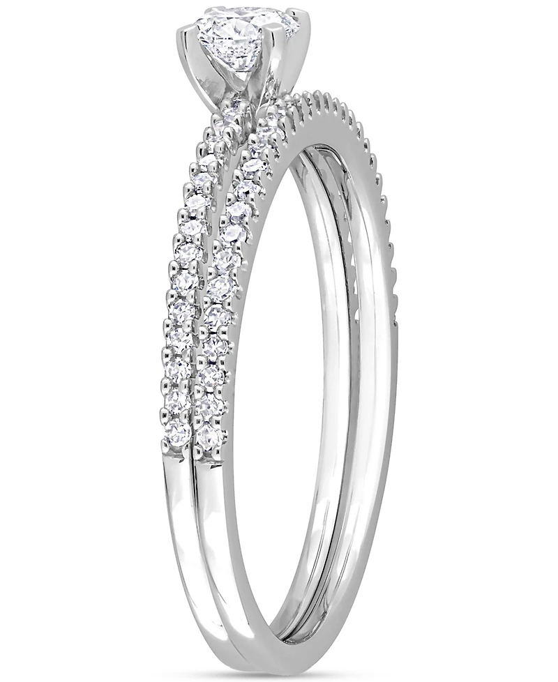 Diamond Bridal Ring Set (1/2 ct. t.w.) 14k White Gold