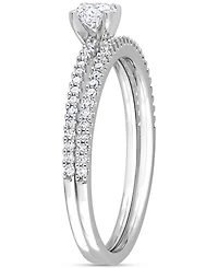 Diamond Bridal Ring Set (1/2 ct. t.w.) 14k White Gold