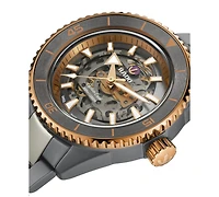 Rado Men's Swiss Automatic Captain Cook Skeleton Gray High-Tech Ceramic & Titanium Bracelet Watch 43mm