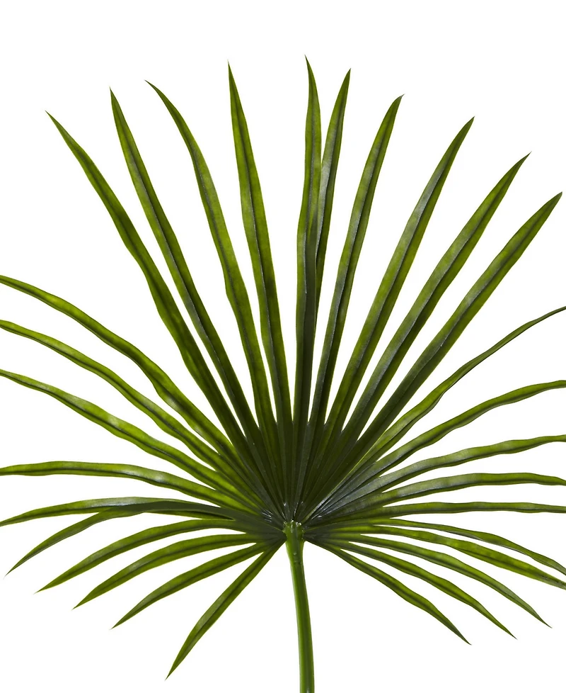 Nearly Natural 50" Fan Palm Spray Artificial Plant, Set of 2