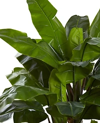 Nearly Natural 7' Indoor/Outdoor Uv-Resistant Giant Triple-Stalk Artificial Banana Tree