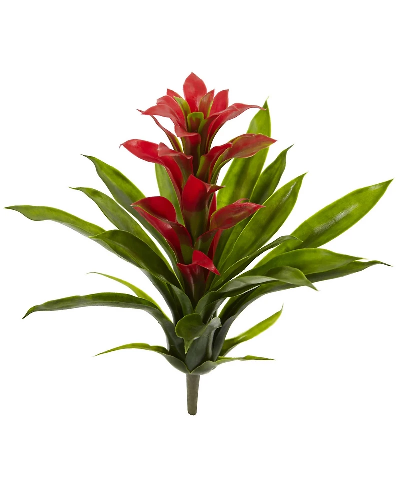 Nearly Natural 15-In. Bromeliad Artificial Flower, Set of 4