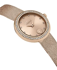 Versus Versace Lea Women's 2 Hand Quartz Movement and Ion Plating Rose Gold-Tone Bracelet Watch 35mm