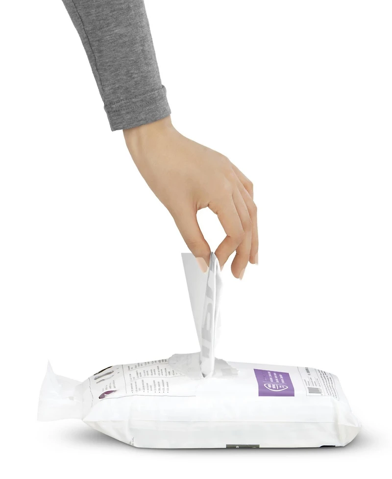 simplehuman Code J 100pk Custom Fit Liners with 5 Quick Dispense Packs, 30-45L Kitchen Trash Bag Liners