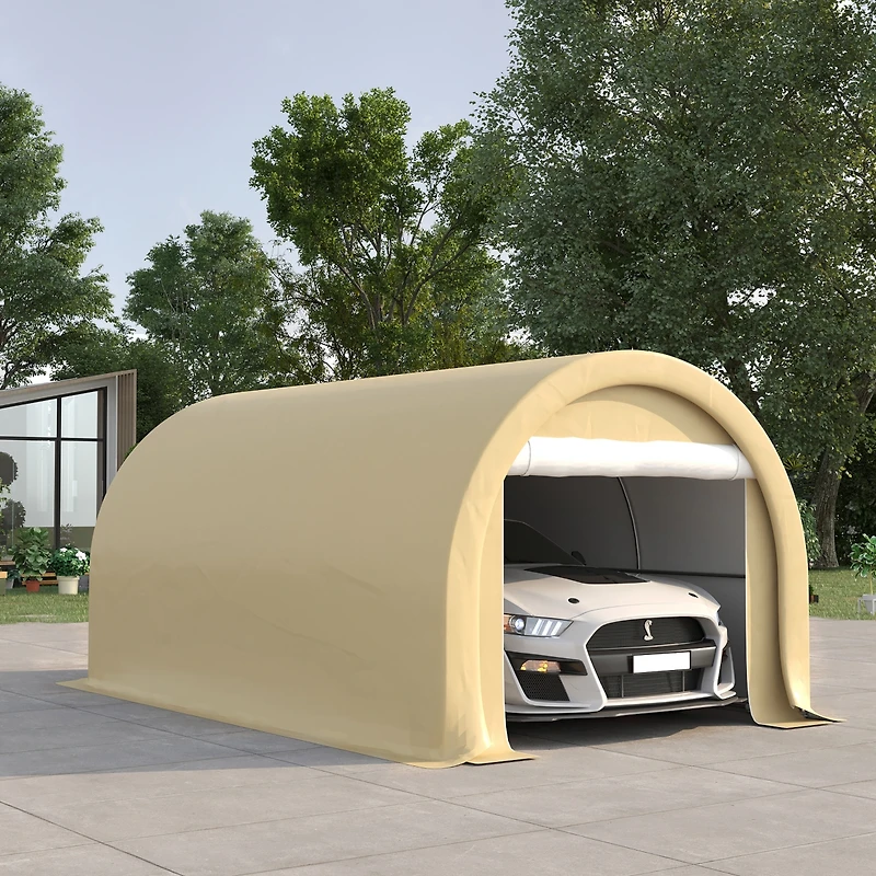Outsunny 10' x 16' Carport Storage Tent Anti-uv Pe Portable Garage