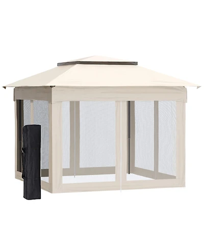 Outsunny 11' x Pop-Up Gazebo Canopy with Carrying Bag