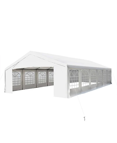 Outsunny 20' x 40' Heavy-duty Large Wedding Tent with Sidewalls,