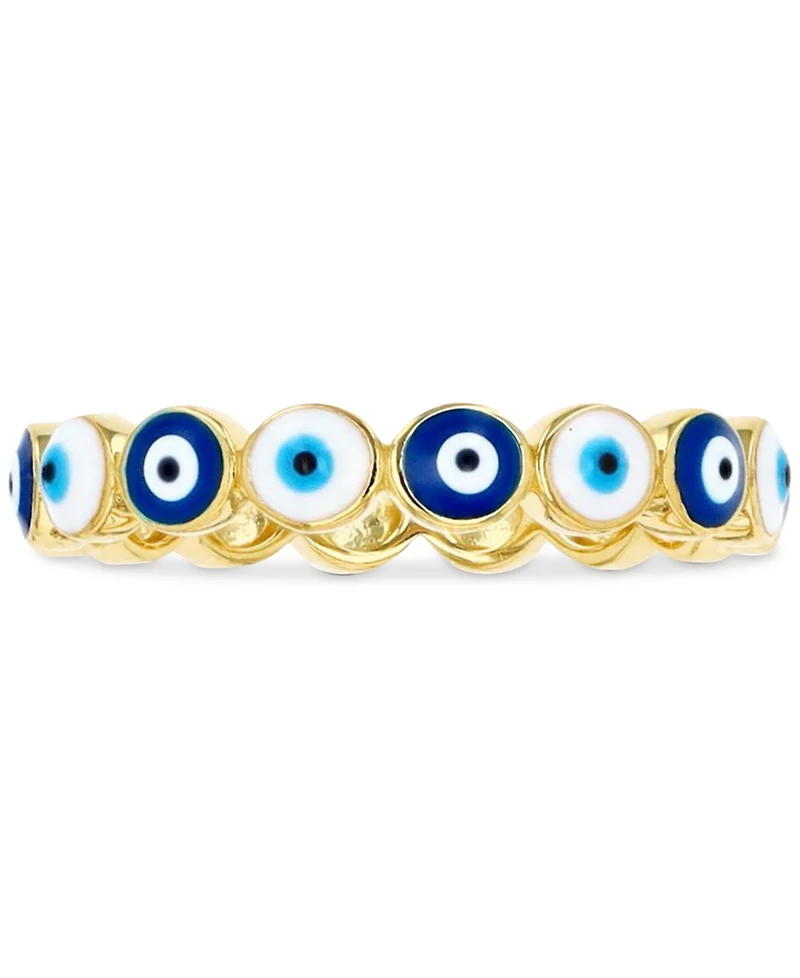 Evil Eye Multicolor Hand-Painted Enamel Band