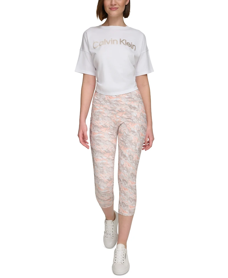 Calvin Klein Performance Women's Printed High-Waist Leggings