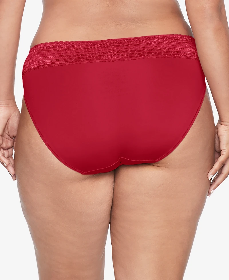 Warners No Pinching Problems Dig-Free Comfort Waist with Lace Microfiber Hi-Cut 5109