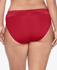 Warners No Pinching Problems Dig-Free Comfort Waist with Lace Microfiber Hi-Cut 5109