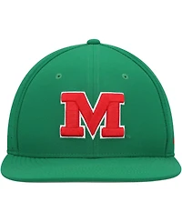 Men's Nike Green Ole Miss Rebels Aero True Baseball Performance Fitted Hat