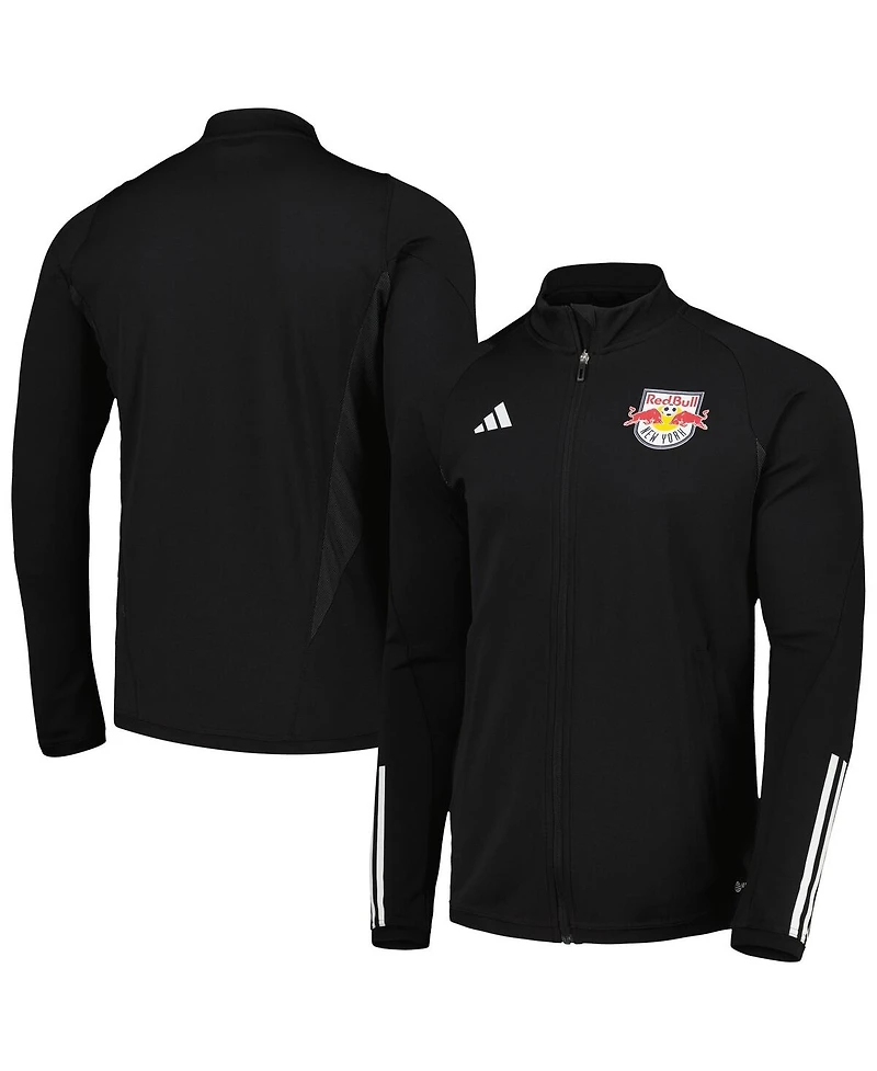 Men's adidas Black New York Red Bulls 2023 On-Field Aeroready Full-Zip Training Top