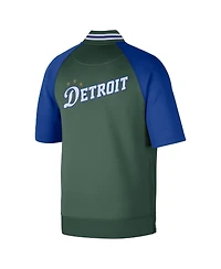 Men's Nike Green Detroit Pistons 2022/23 City Edition Showtime Raglan Short Sleeve Full-Snap Jacket