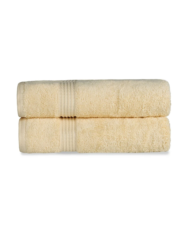 Superior Solid Quick Drying 100% Egyptian Cotton 2-Pc Bath Sheet Set