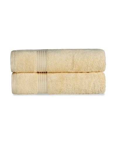 Superior Solid Quick Drying 100% Egyptian Cotton 2-Pc Bath Sheet Set