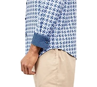 Society Of Threads Men's Regular-Fit Non-Iron Performance Stretch Shirt
