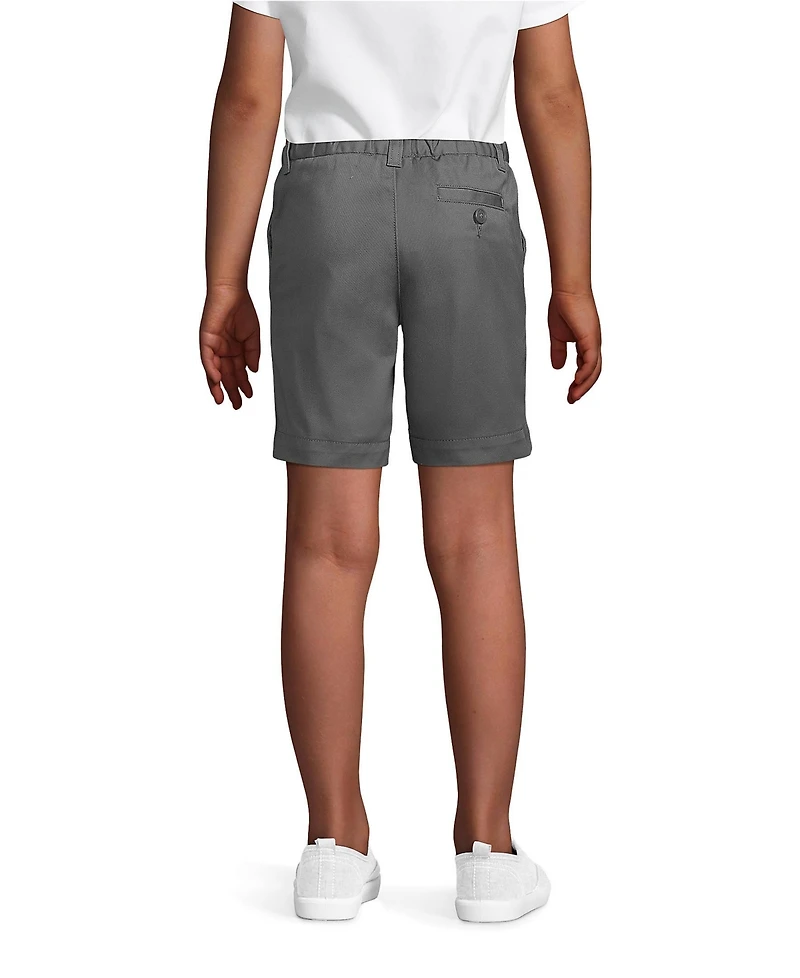 Lands' End Little Girls Plain Front Blend Chino Shorts