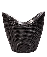 Artifacts Trading Company Rattan Champagne Bucket with Acrylic Insert