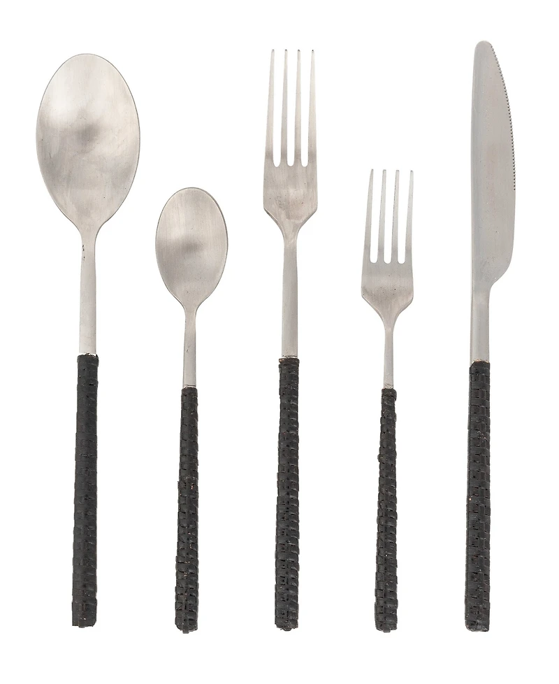 Artifacts Trading Company Artifacts Rattan Rattan Stainless Steel Cutlery (Set of 5) - With Gift Box