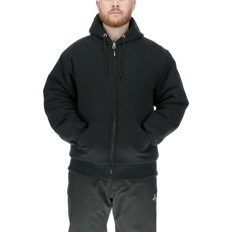 RefrigiWear Men's Insulated Full Zip Sweatshirt - Pre-Shrunk, Large Pockets