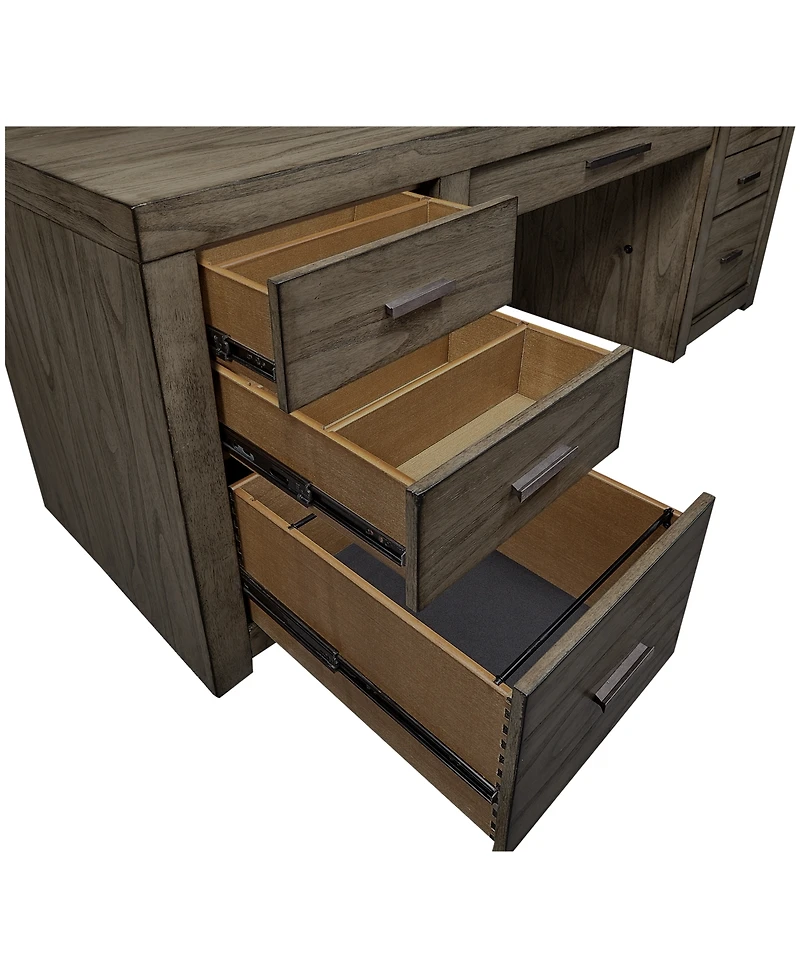 Closeout! Modern Loft 2PC Credenza Set (Credenza and Hutch)