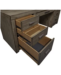 Closeout! Modern Loft 2PC Credenza Set (Credenza and Hutch)
