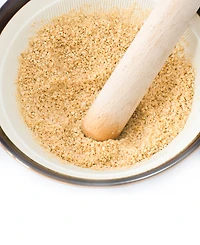Helen's Asian Kitchen Suribachi Set, Ceramic Mortar Bowl with Maple Wood Pestle