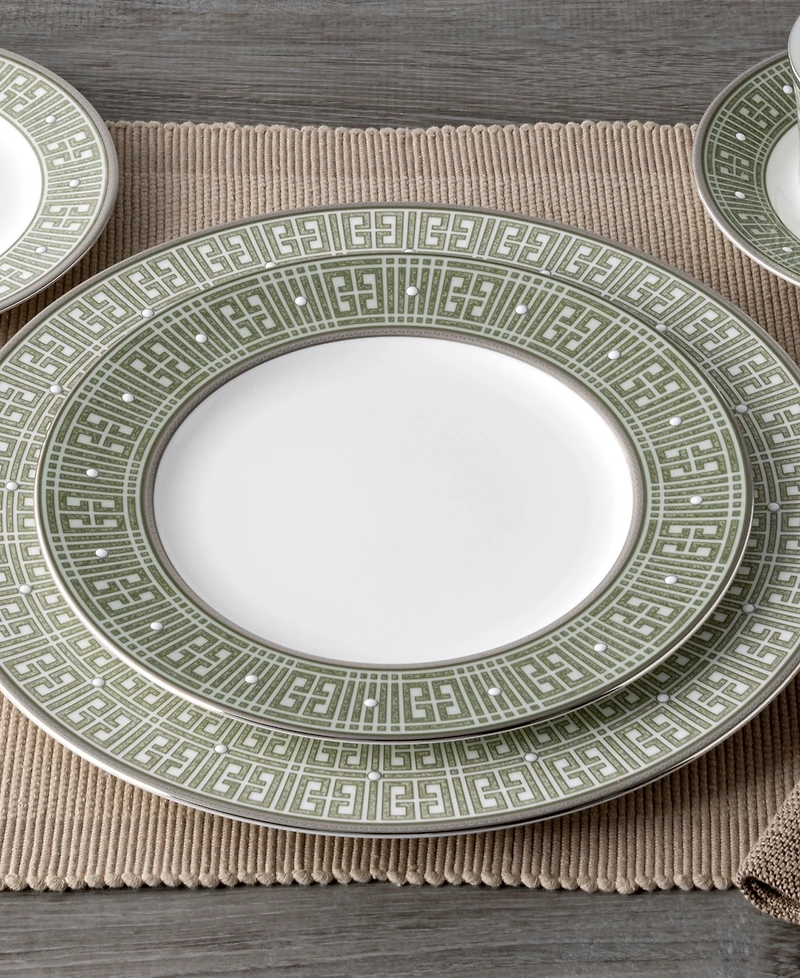 Noritake Infinity Green Platinum 4 Piece Salad Plate Set, Service for 4
