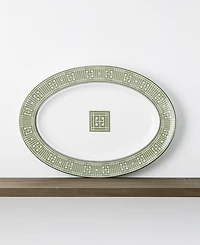 Noritake Infinity Green Platinum Oval Platter