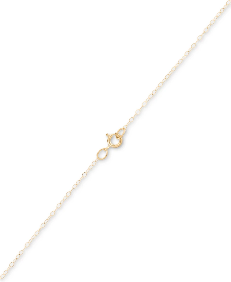 Star Of David 18" Pendant Necklace in 10k Two-Tone Gold