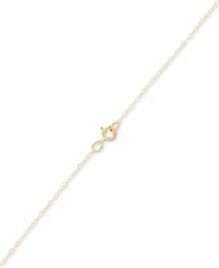 Star Of David 18" Pendant Necklace in 10k Two-Tone Gold