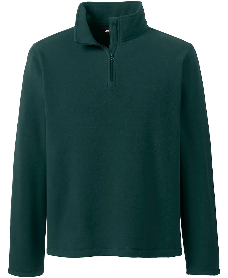 Lands' End Men's Lightweight Fleece Quarter Zip Pullover