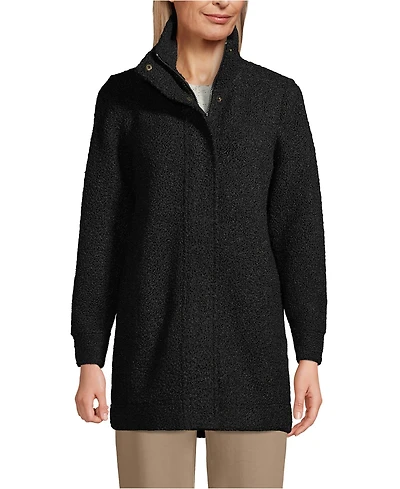 Lands' End Women's Boucle Fleece Coat