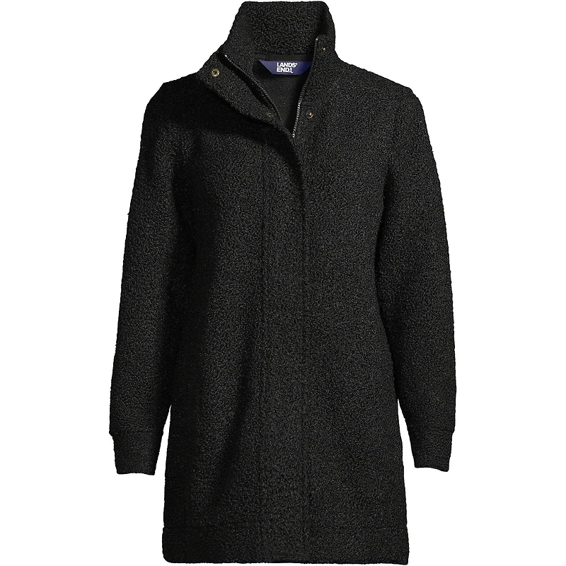 Lands' End Women's Boucle Fleece Coat