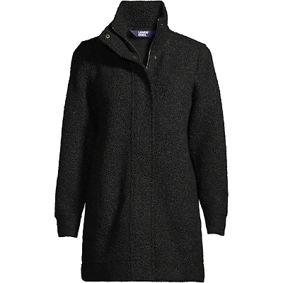 Lands' End Women's Boucle Fleece Coat