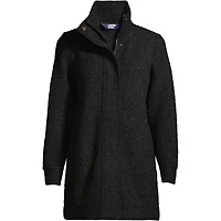 Lands' End Women's Boucle Fleece Coat