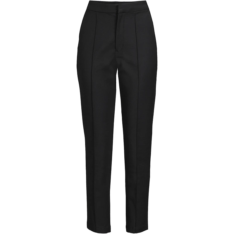 Lands' End Petite High Rise Bi Stretch Pintuck Pencil Ankle Pants
